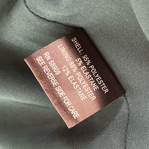 GIANNI BINI | Emerald Satin Ruched Puff Shoulder Mini Cocktail Dress | Size 2 - Picture 8 of 10